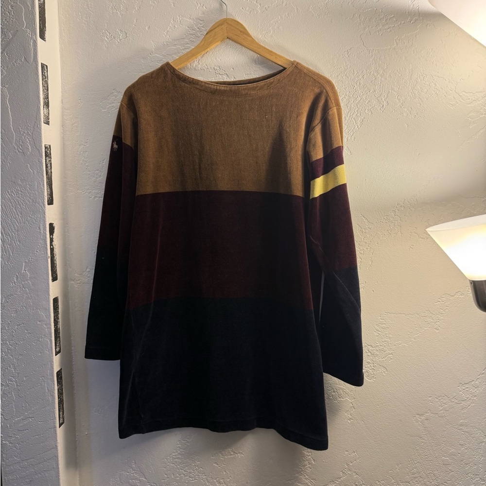 Polo by Ralph Lauren Colorblock Mini Dress - Brown, Black, Yellow